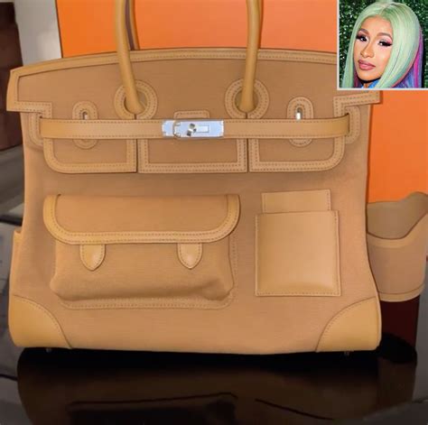 hermes birkin cardi b|Cardi B new bag.